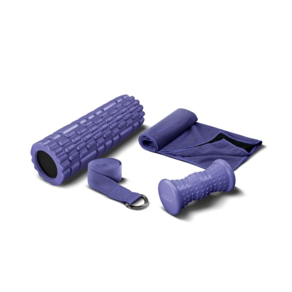 Lomi Fitness Recovery Kit 4-Piece Home Fitness Set Purple, NWT